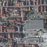 Der Standort der Synagoge von Groß-Zimmern im modernen Orthofoto (Bildmitte) Vorschaubild