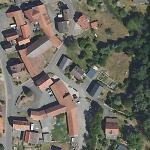 Der Standort der Synagoge von Wohra im modernen Orthofoto (Bildmitte) Vorschaubild