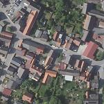 Der Standort der Synagoge von Ober-Klingen im modernen Orthofoto (Bildmitte) Vorschaubild