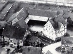Oberasphe: Luftaufnahme des Standorts des ehemaligen Synagogengebäudes (1953) Vorschaubild