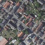 Der Standort der Synagoge von Erfelden im modernen Orthofoto (Bildmitte) Vorschaubild