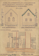 Erfelden: Plan zur Änderung der Fenster im Rahmen des Umbaus des ehemaligen Synagogengebäudes zu einem Wohnhaus (1938) Vorschaubild
