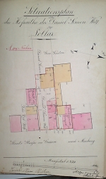 Lollar: Situationsplan der Hofreite des Daniel Simon Witt mit Kennzeichnung des „Betsaals der Israeliten“ (1883) Vorschaubild