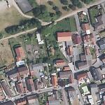 Der Standort der Synagoge von Groß-Rohrheim im modernen Orthofoto (Bildmitte) Vorschaubild