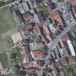 Der Standort der Synagoge von Worfelden im modernen Orthofoto (Bildmitte) Vorschaubild