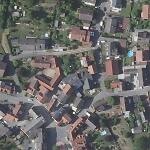 Der Standort der Synagoge von Hetschbach im modernen Orthofoto (Bildmitte) Vorschaubild